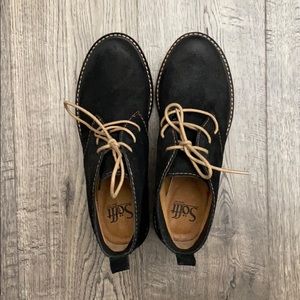 Sofft booties with wedge heel